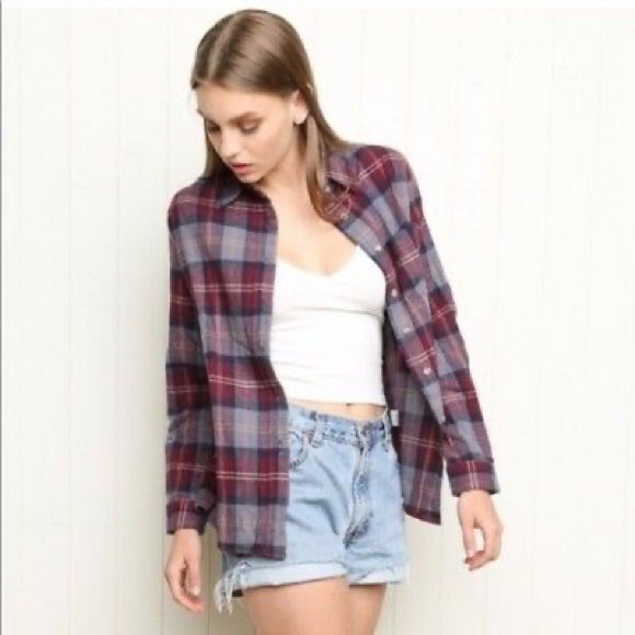 Brandy Melville Plaid Shirt - Picture 1 of 3
